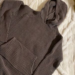 BDG | gray knit hoodie